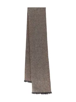 Brunello Cucinelli: Коричневый шарф 