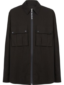 Balmain: Рубашка на молнии 