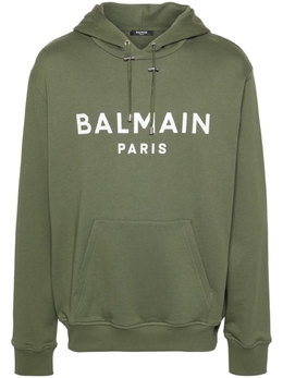Balmain: Зелёная толстовка 