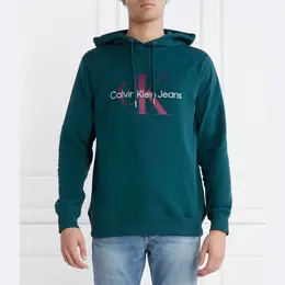 Calvin Klein: Зелёная толстовка 