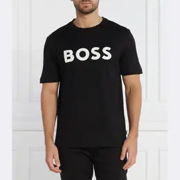 BOSS: Чёрная футболка 