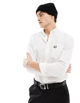 Fred Perry: Белая рубашка 