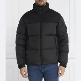 Tommy Hilfiger: Чёрный пуховик 