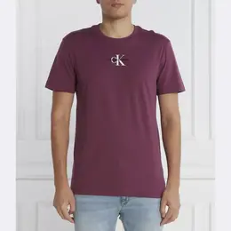 Calvin Klein: Фиолетовая футболка 