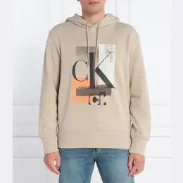Calvin Klein: Бежевая толстовка 