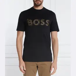 BOSS: Чёрная футболка 