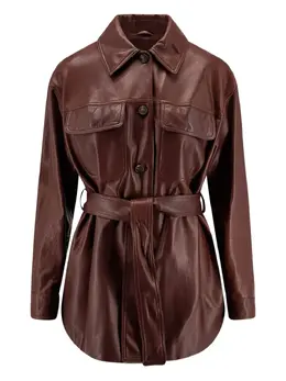 Brunello Cucinelli: Кожаная куртка 