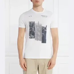 Armani Exchange: Обтягивающая футболка 