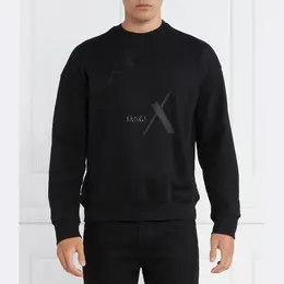 Armani Exchange: Чёрная толстовка 