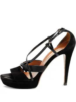 Gucci Pre-Owned: Чёрные сандалии 