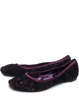 Dolce & Gabbana Pre-Owned: Фиолетовые балетки 