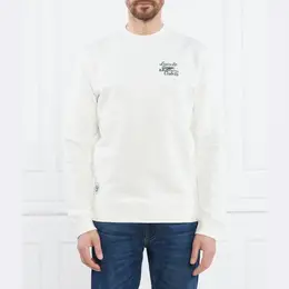 Lacoste: Белая толстовка 