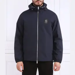 Armani Exchange: Синяя куртка 