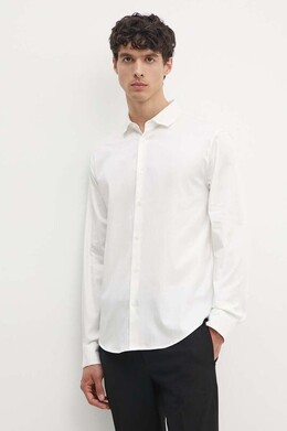 Armani Exchange: Бежевая рубашка 
