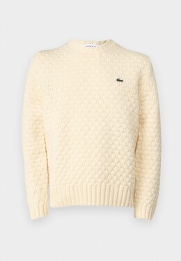 Lacoste: Белый свитер 
