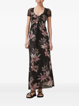 AllSaints: Платье с растительным принтом 