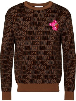 Moschino: Коричневый свитер 