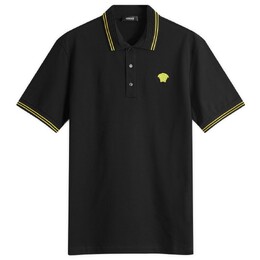 Versace: Чёрное поло  Medusa