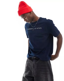 Tommy Jeans: Тёмная футболка 