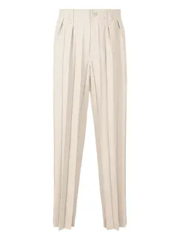 Homme Plissé Issey Miyake: Бежевые брюки 