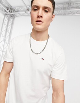 Tommy Hilfiger: Белая футболка  Tommy Jeans