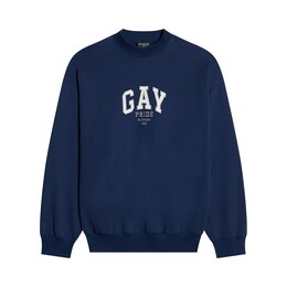 Balenciaga: Синяя толстовка  Pride 2021