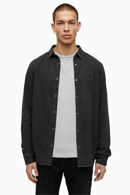 Allsaints: Рубашка  All Saints с длинным рукавом