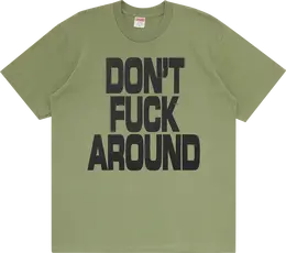 Supreme: Светлая футболка  Fuck