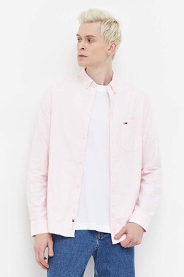 Tommy Jeans: Розовая рубашка 