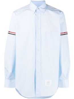 Thom Browne: Рубашка  RWB с длинным рукавом