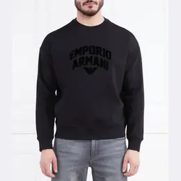 Emporio Armani: Чёрная толстовка 
