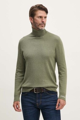 Pepe Jeans: Зелёный свитер 