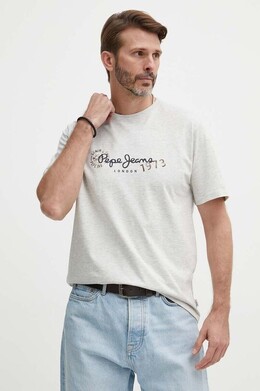 Pepe Jeans: Серая футболка 