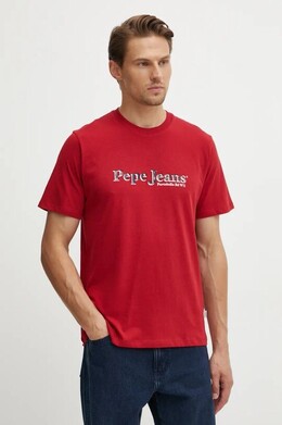 Pepe Jeans: Красная футболка 