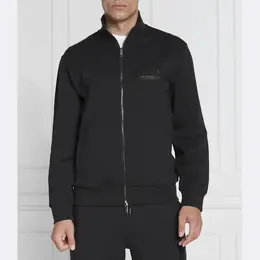 Armani Exchange: Чёрная толстовка 