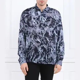 Armani Exchange: Рубашка свободного кроя 