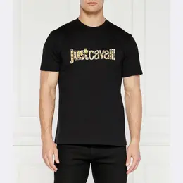 Just Cavalli: Чёрная футболка 