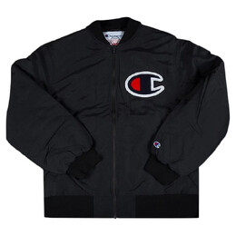 Supreme: Чёрная куртка  Champion