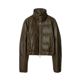 Burberry: Кожаная куртка 
