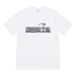 Supreme: Белая футболка  Keyboard