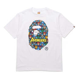 A BATHING APE: Белая футболка 