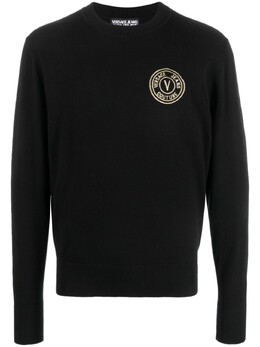 Versace Jeans Couture: Чёрный свитер 