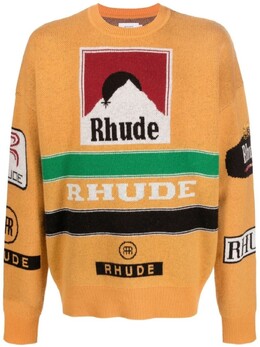 Rhude: Оранжевый свитер 