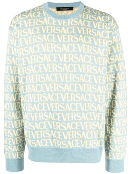 Versace: Жаккардовый свитер 
