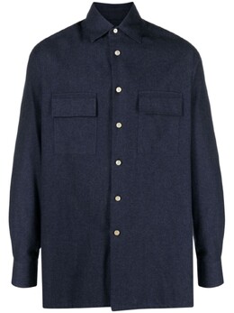 Kiton: Синяя рубашка 