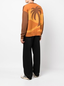 Palm Angels: Коричневый свитер 