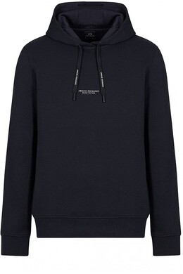 Armani Exchange: Чёрная толстовка 