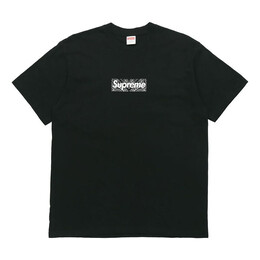 Supreme: Чёрная футболка  Box Logo