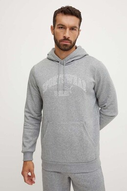 PUMA: Серая толстовка 