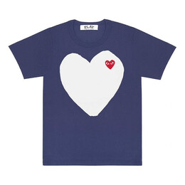 Comme Des Garçons Play: Белая футболка  Heart